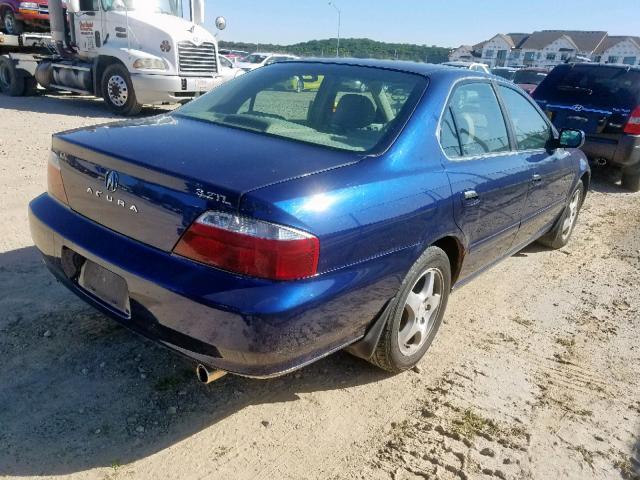 19UUA56682A001175 - 2002 ACURA 3.2TL BLUE photo 4