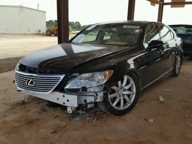 JTHGL46F675008690 - 2007 LEXUS LS 460L BLACK photo 2