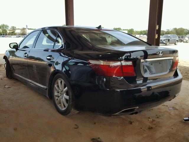 JTHGL46F675008690 - 2007 LEXUS LS 460L BLACK photo 3