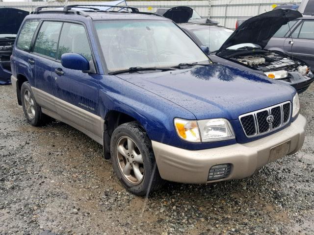 JF1SF65541H762500 - 2001 SUBARU FORESTER S BLUE photo 1