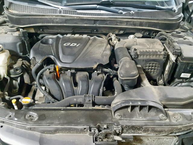 5NPEB4ACXDH517069 - 2013 HYUNDAI SONATA GLS GRAY photo 7