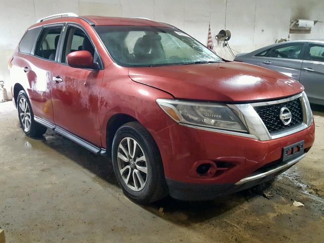 5N1AR2MM2DC654999 - 2013 NISSAN PATHFINDER RED photo 1