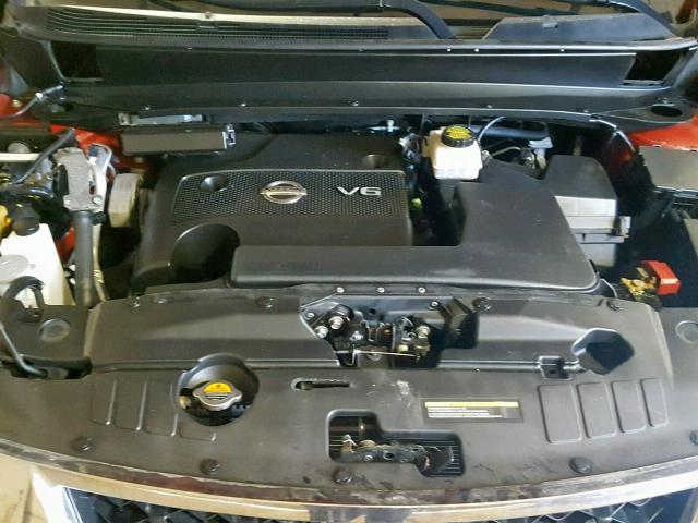 5N1AR2MM2DC654999 - 2013 NISSAN PATHFINDER RED photo 7