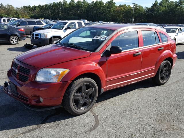 1B3HB48B67D252611 - 2007 DODGE CALIBER SX RED photo 2