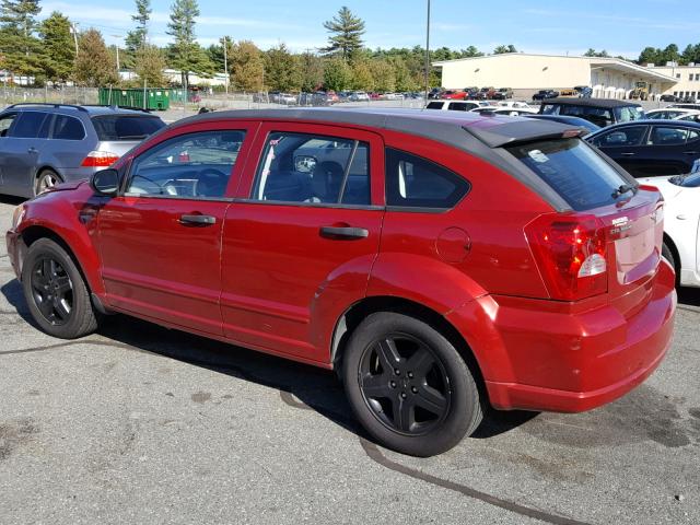 1B3HB48B67D252611 - 2007 DODGE CALIBER SX RED photo 3