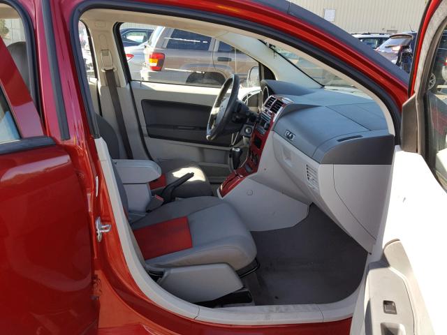 1B3HB48B67D252611 - 2007 DODGE CALIBER SX RED photo 5