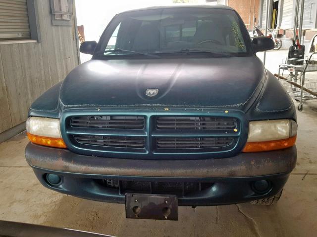 1B7GL22X0WS551828 - 1998 DODGE DAKOTA GREEN photo 9