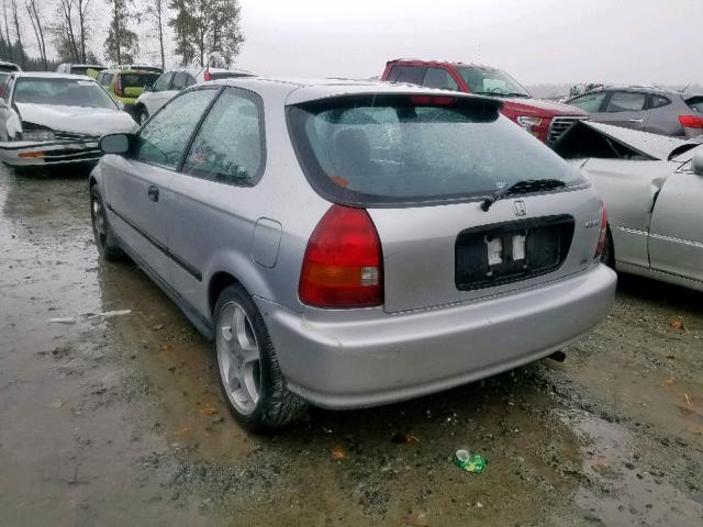 2HGEJ644XWH111065 - 1998 HONDA CIVIC DX SILVER photo 3