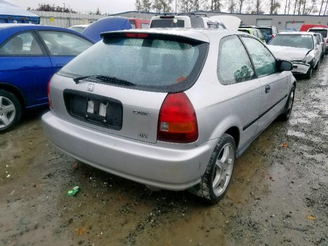 2HGEJ644XWH111065 - 1998 HONDA CIVIC DX SILVER photo 4