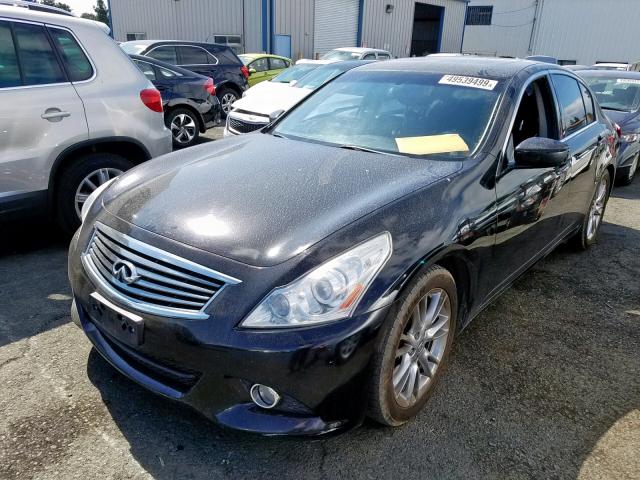 JN1CV6AP3BM303818 - 2011 INFINITI G37 BASE BLACK photo 2