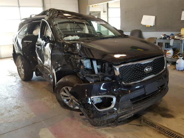 5XYPGDA35GG088140 - 2016 KIA SORENTO LX BLACK photo 1