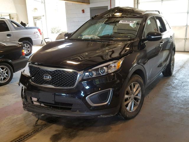 5XYPGDA35GG088140 - 2016 KIA SORENTO LX BLACK photo 2