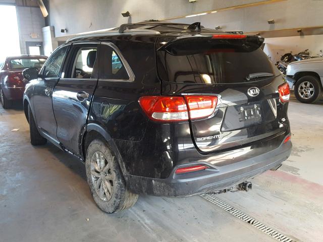 5XYPGDA35GG088140 - 2016 KIA SORENTO LX BLACK photo 3