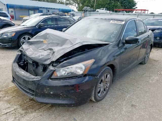 1HGCP2F46CA027363 - 2012 HONDA ACCORD LXP BLACK photo 2