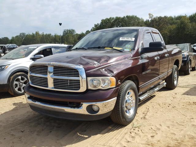 3D7KR28C35G778472 - 2005 DODGE RAM 2500 S MAROON photo 2