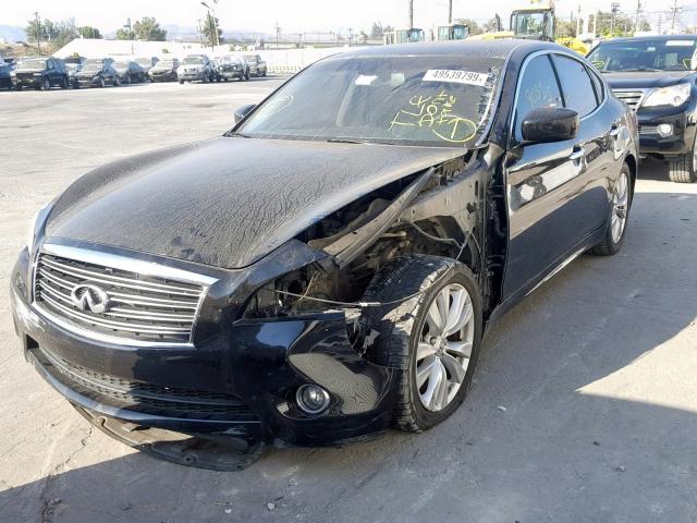 JN1BY1AP3BM320205 - 2011 INFINITI M37 BLACK photo 2