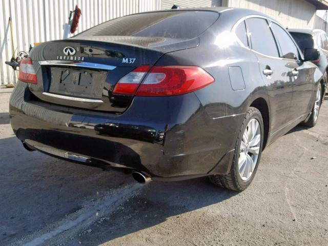 JN1BY1AP3BM320205 - 2011 INFINITI M37 BLACK photo 4