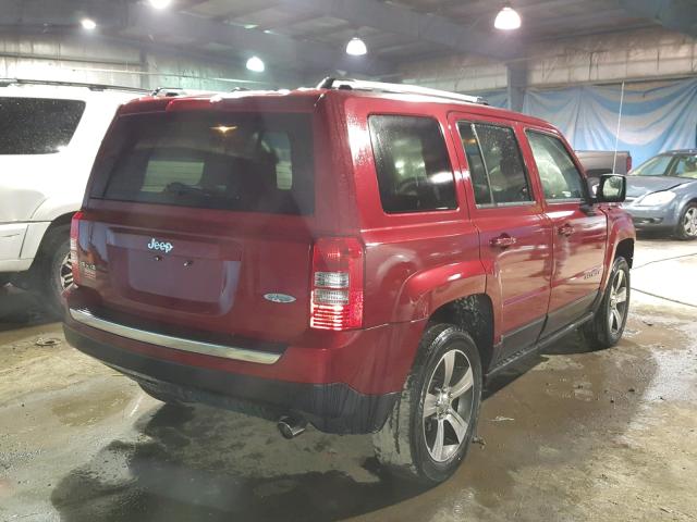 1C4NJRFB8GD581668 - 2016 JEEP PATRIOT LA RED photo 4