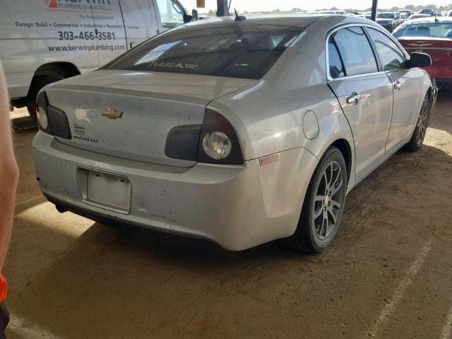 1G1ZE5EB7AF321525 - 2010 CHEVROLET MALIBU LTZ ვერცხლისფერი ფოტო 4