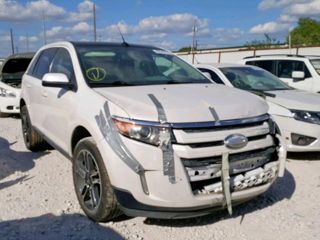 2FMDK3JC8DBA31633 - 2013 FORD EDGE SEL WHITE photo 1