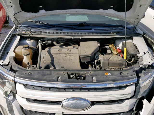 2FMDK3JC8DBA31633 - 2013 FORD EDGE SEL WHITE photo 7