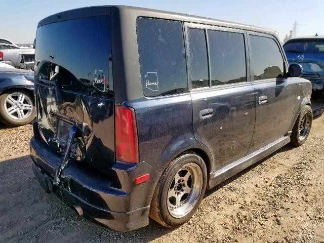 JTLKT324550208386 - 2005 TOYOTA SCION XB შავი ფოტო 4