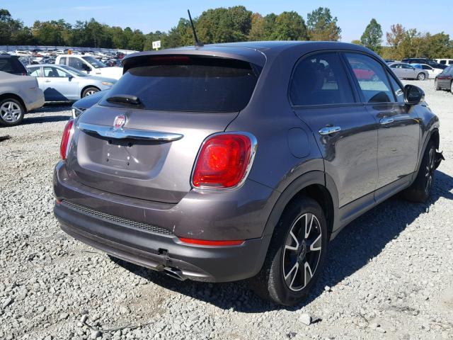 ZFBCFXBT6GP386777 - 2016 FIAT 500X EASY GRAY photo 4