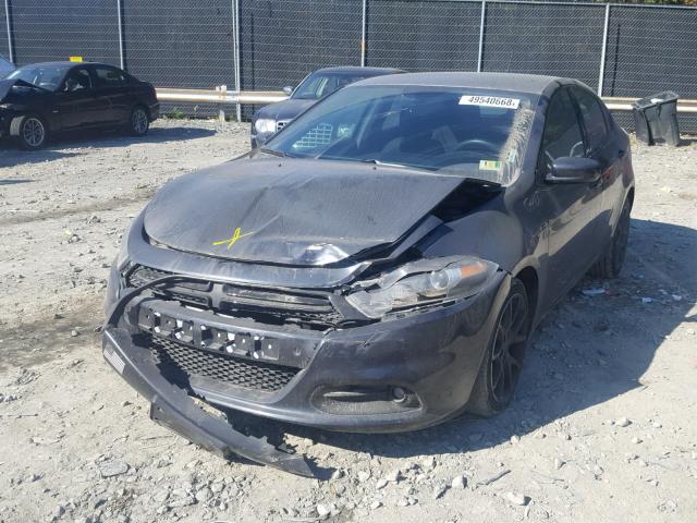 1C3CDFBA7DD334779 - 2013 DODGE DART SXT GRAY photo 2