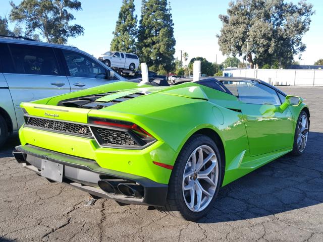 ZHWUR2ZF8HLA08233 - 2017 LAMBORGHINI HURACAN GREEN photo 4