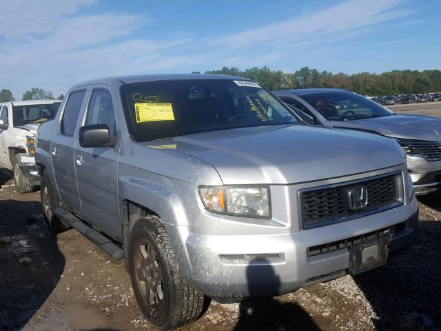 2HJYK16337H550993 - 2007 HONDA RIDGELINE SILVER photo 1