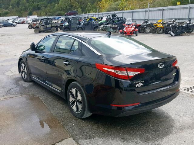 KNAGM4AD1B5002709 - 2011 KIA OPTIMA HYB BLACK photo 3