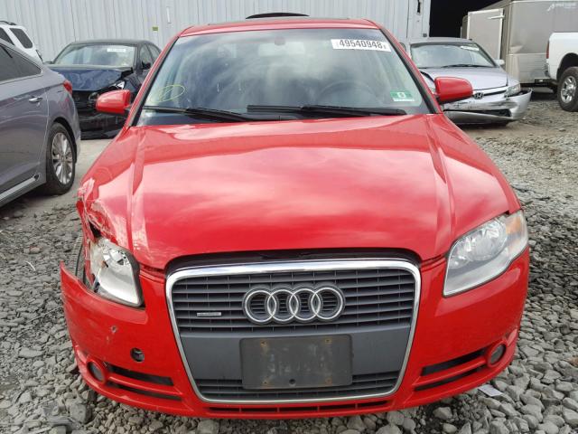 WAUDF78E46A113104 - 2006 AUDI A4 2.0T QU RED photo 9