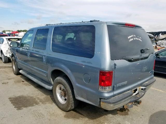 1FMNU40S9YEB09408 - 2000 FORD EXCURSION TURQUOISE photo 3