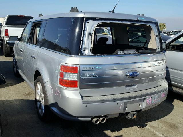 2FMGK5DCXBBD35144 - 2011 FORD FLEX LIMIT SILVER photo 3