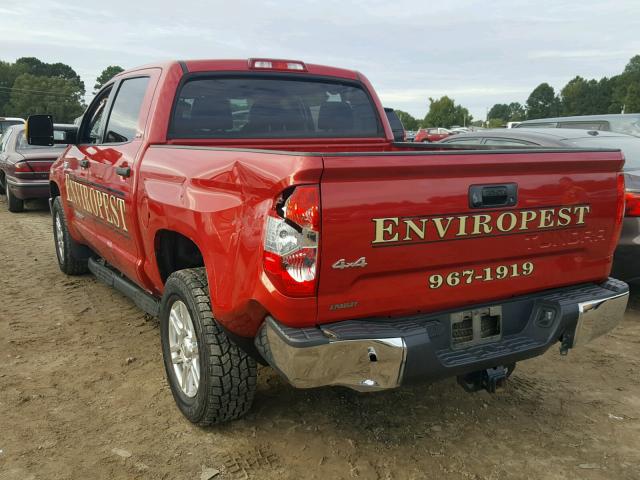 5TFDW5F19FX436407 - 2015 TOYOTA TUNDRA CRE RED photo 3