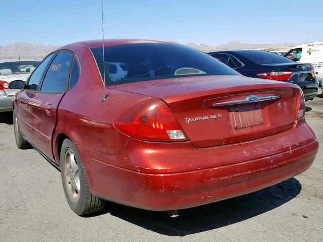 1FAFP55U61G179853 - 2001 FORD TAURUS SES RED photo 3