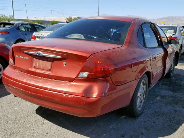 1FAFP55U61G179853 - 2001 FORD TAURUS SES RED photo 4