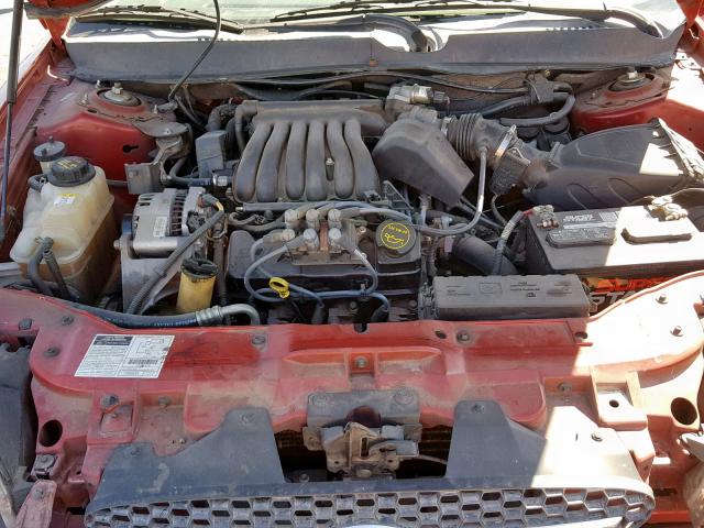 1FAFP55U61G179853 - 2001 FORD TAURUS SES RED photo 7