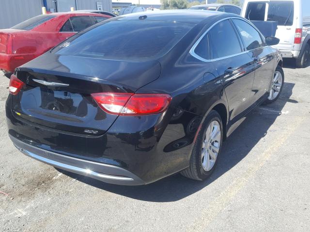 1C3CCCAB0FN675112 - 2015 CHRYSLER 200 LIMITE BLACK photo 4