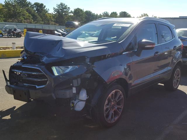 MAJ6P1WL0JC184729 - 2018 FORD ECOSPORT T GRAY photo 2