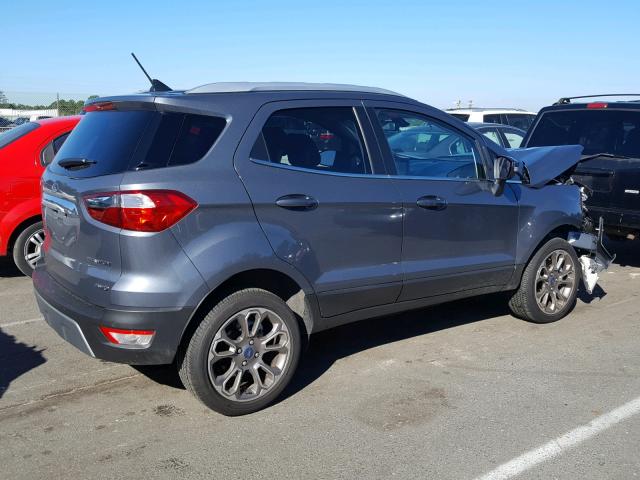 MAJ6P1WL0JC184729 - 2018 FORD ECOSPORT T GRAY photo 4