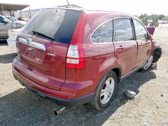 5J6RE4H79AL102084 - 2010 HONDA CR-V EXL RED photo 4