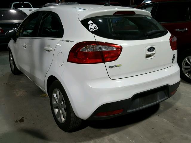 KNADN5A34D6113197 - 2013 KIA RIO EX WHITE photo 3