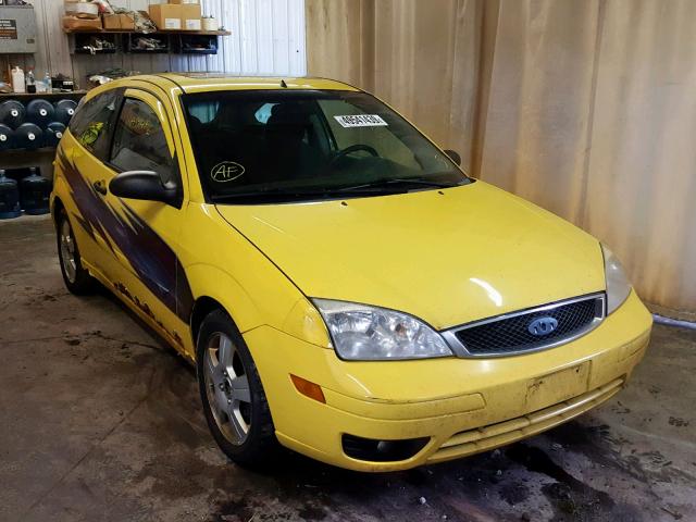 3FAFP31N35R108286 - 2005 FORD FOCUS ZX3 YELLOW photo 1