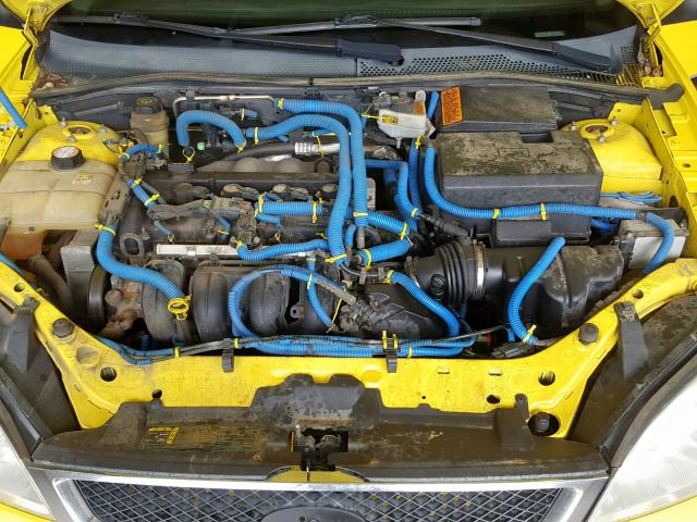 3FAFP31N35R108286 - 2005 FORD FOCUS ZX3 YELLOW photo 7