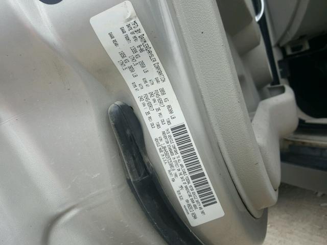 1J8HH58297C530810 - 2007 JEEP COMMANDER SILVER photo 10