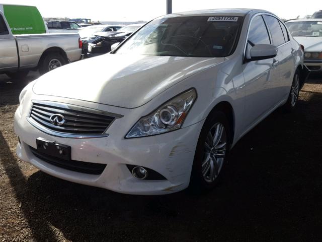 JN1DV6AP0CM701509 - 2012 INFINITI G25 BASE WHITE photo 2