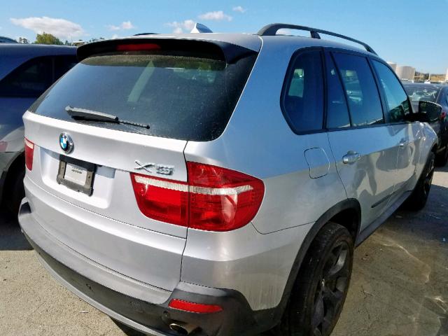 5UXFE43507L015728 - 2007 BMW X5 3.0I SILVER photo 4