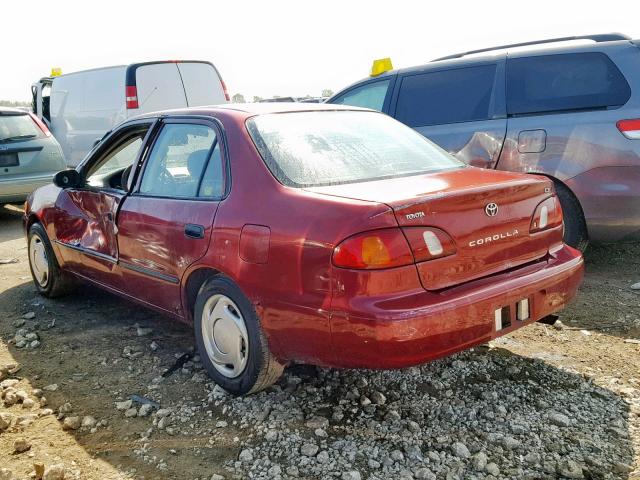 1NXBR12E7XZ181982 - 1999 TOYOTA COROLLA VE RED photo 3