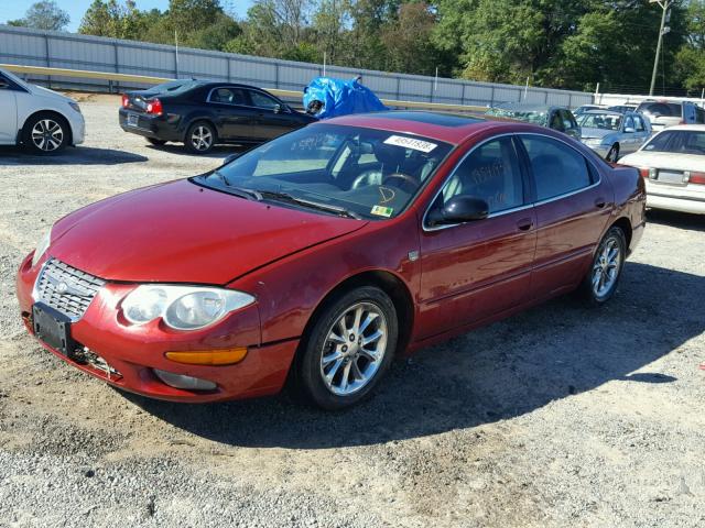 2C3HE66G01H526139 - 2001 CHRYSLER 300M RED photo 2